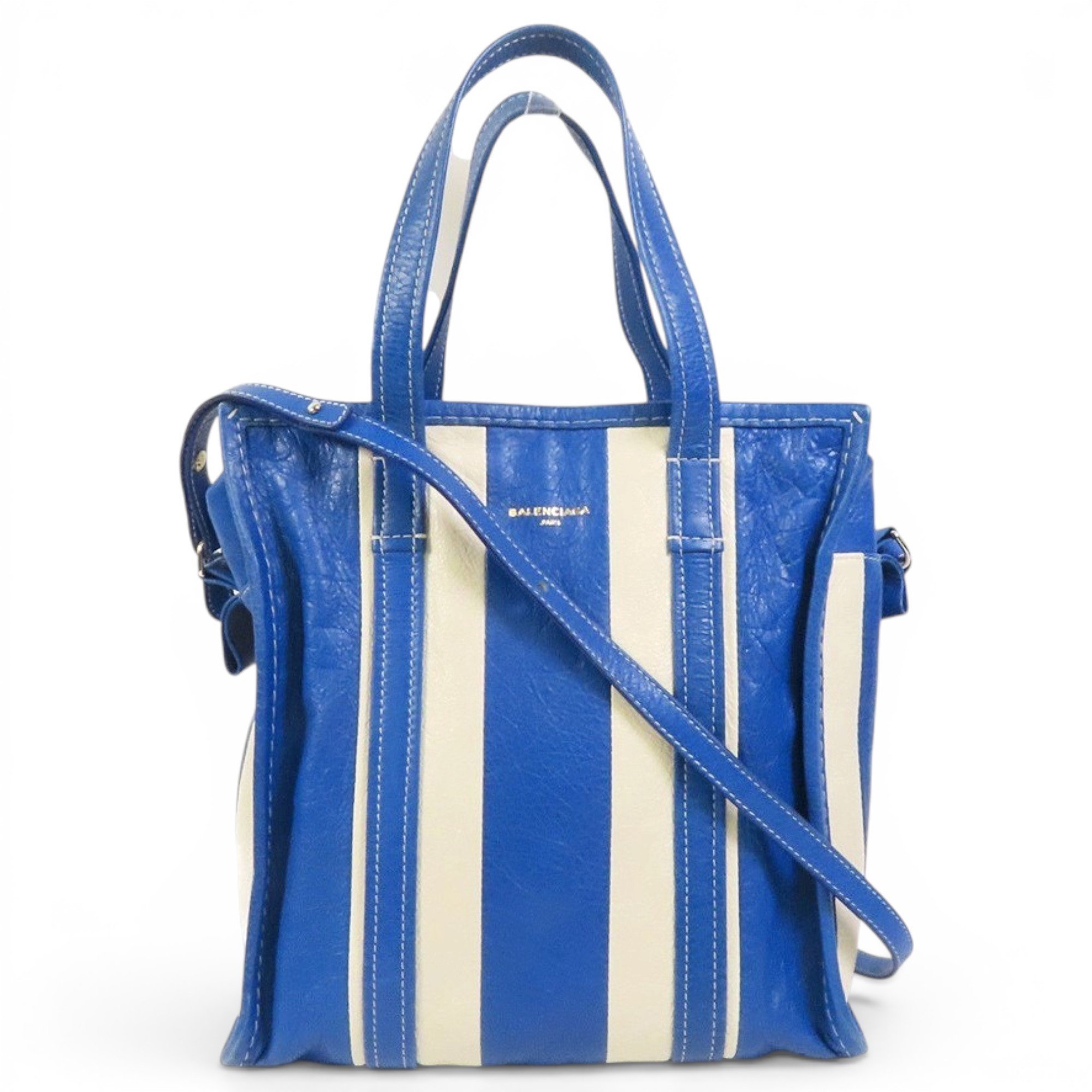 Shopping North South leather tote