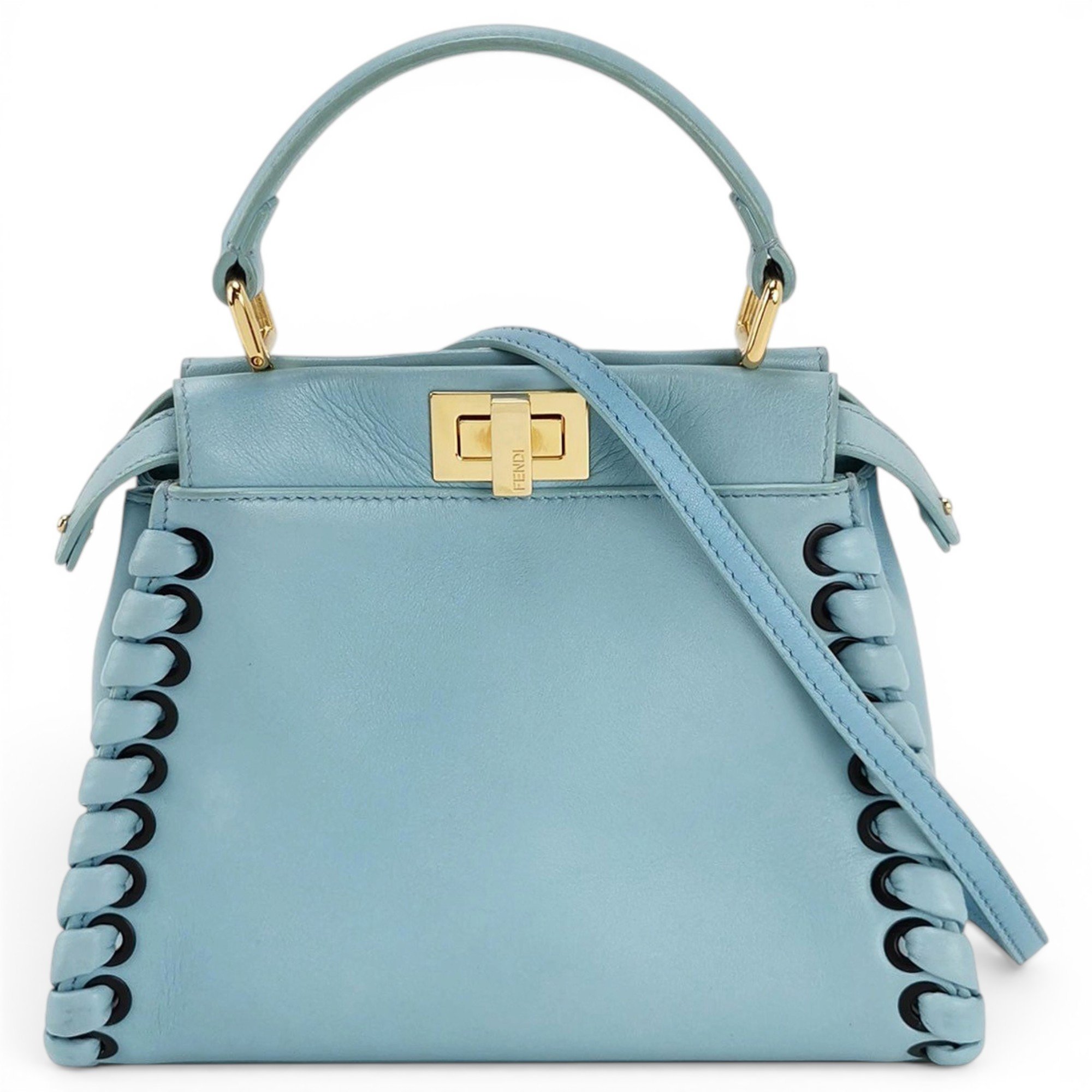 Peekaboo leather handbag