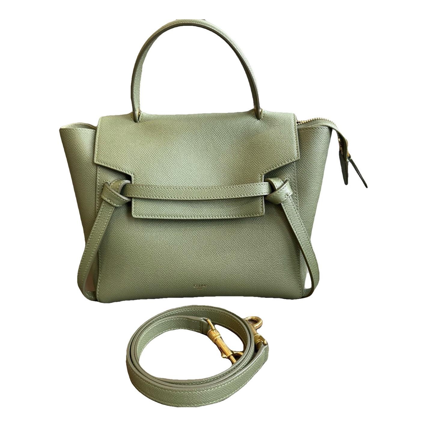 Belt leather handbag