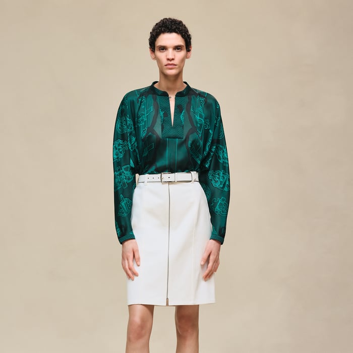 Vert Pin "Ferronnerie Remix" Blouse