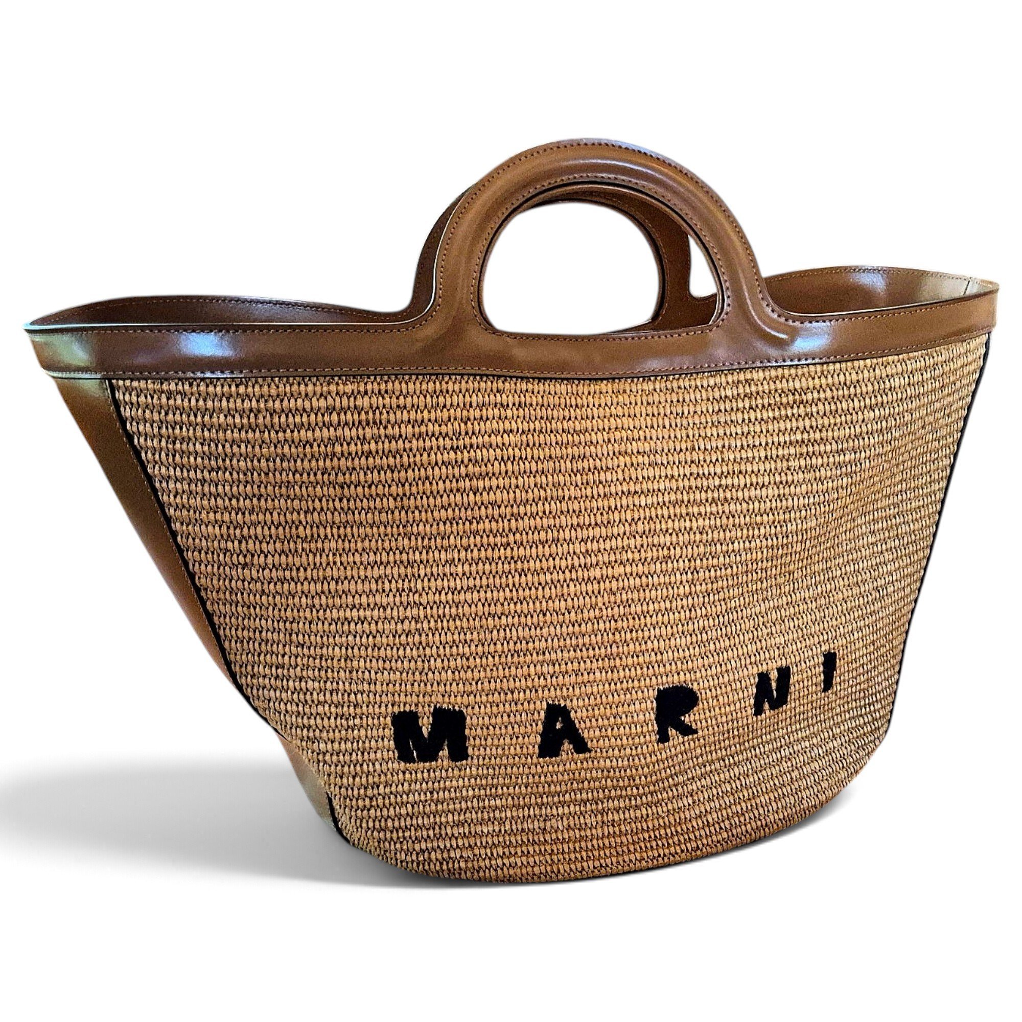 Tropicalia leather tote