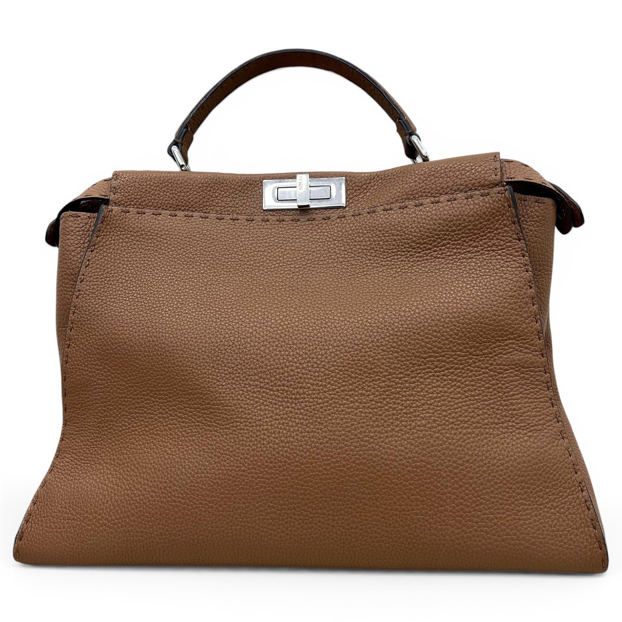 Peekaboo leather handbag