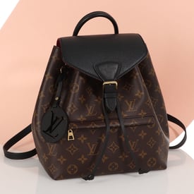 Louis Vuitton Louis Vuitton Black and Monogram Montsouris Backpack PM NM