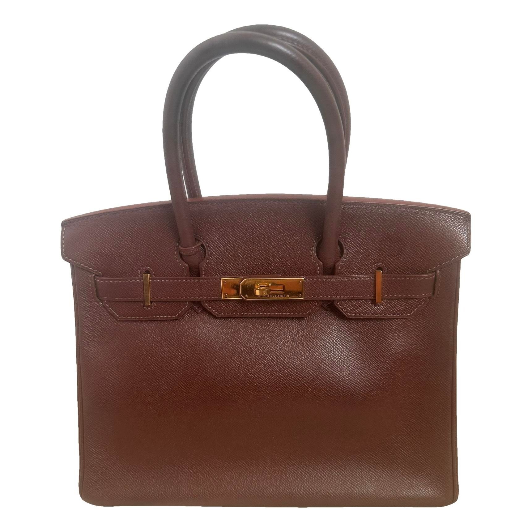 Hermes Birkin 30 Handbag Courchevel Leather 1997