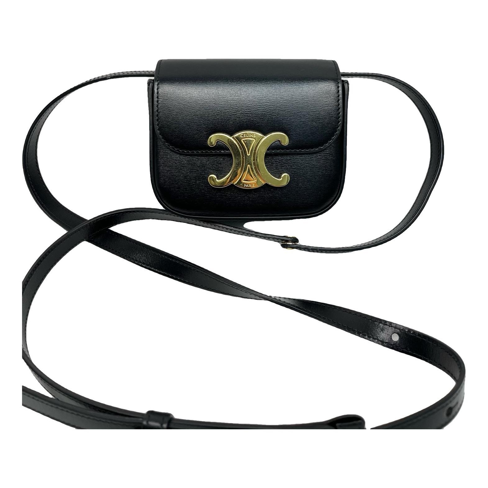 Triomphe leather handbag