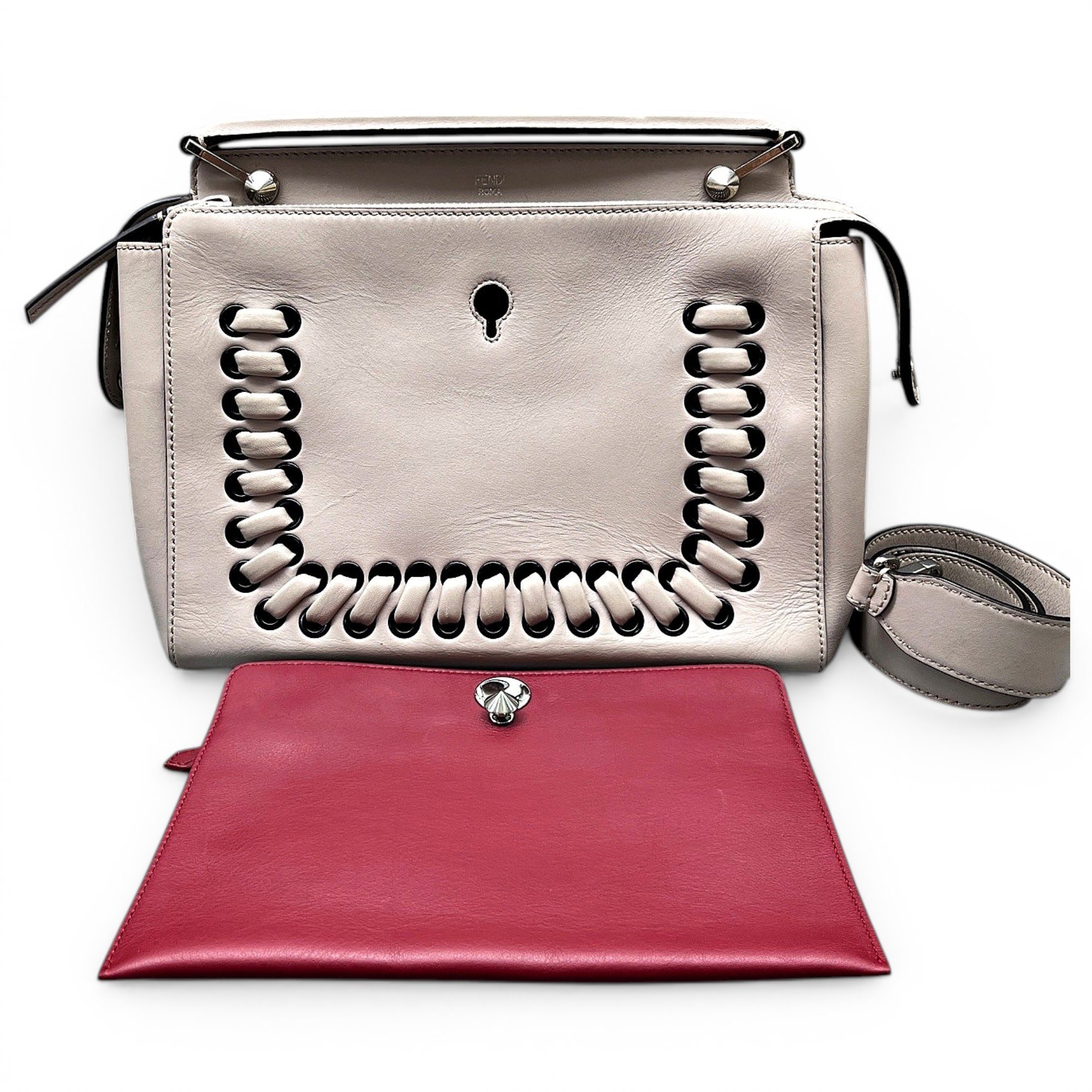 Dot Com leather handbag