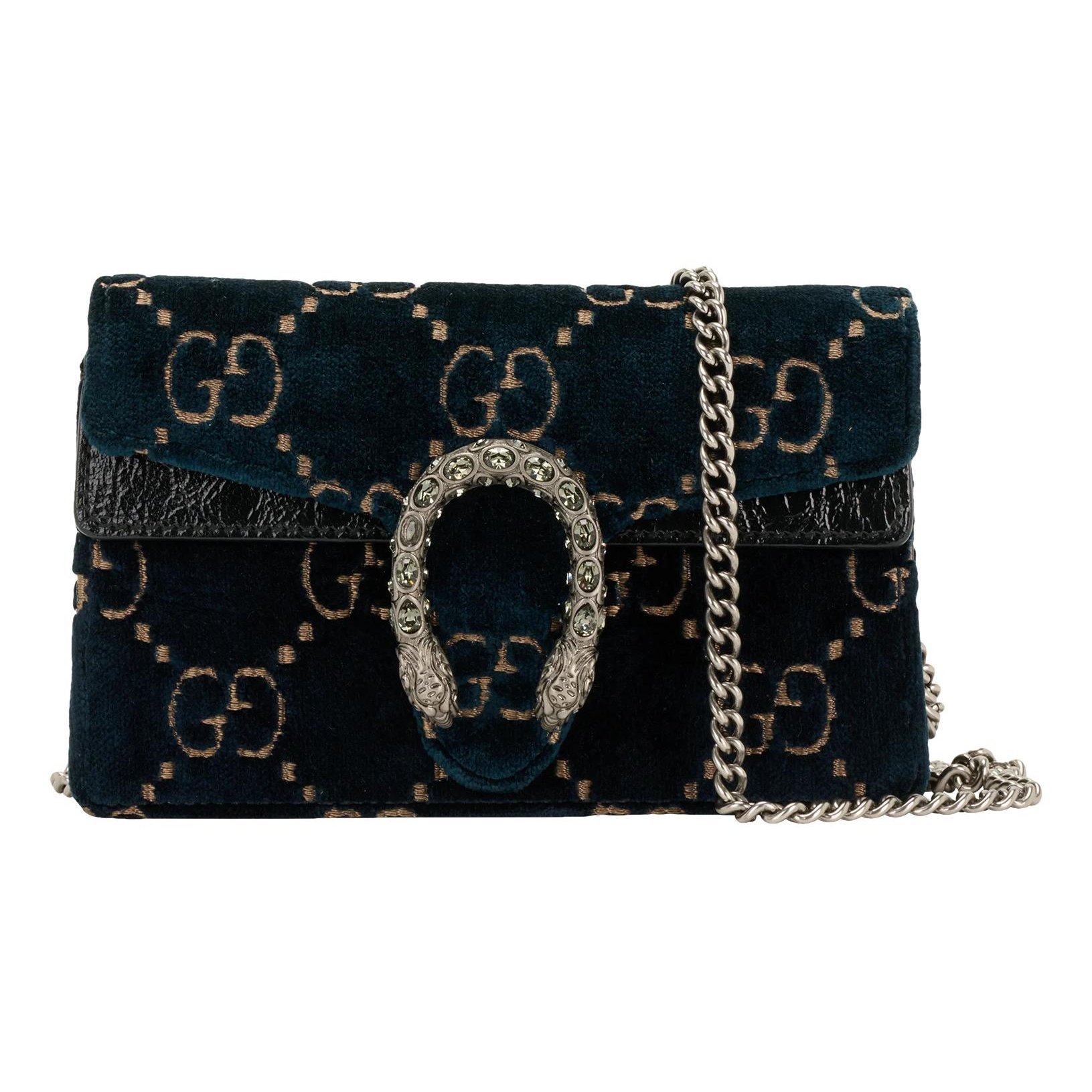 Dionysus Super Mini velvet crossbody bag