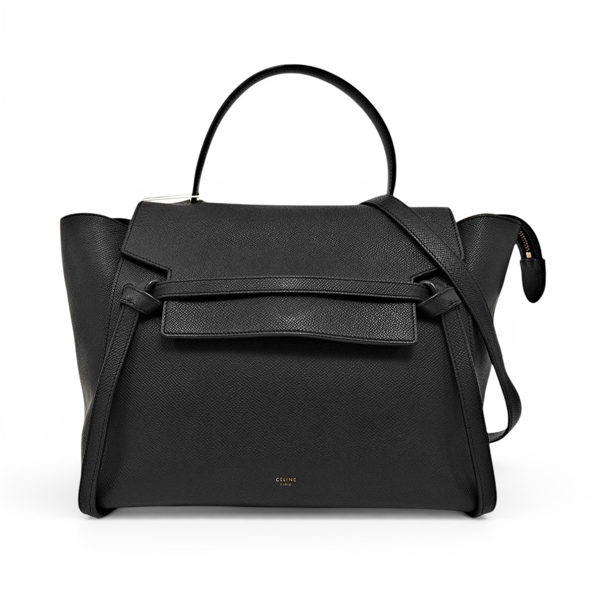 Belt leather handbag