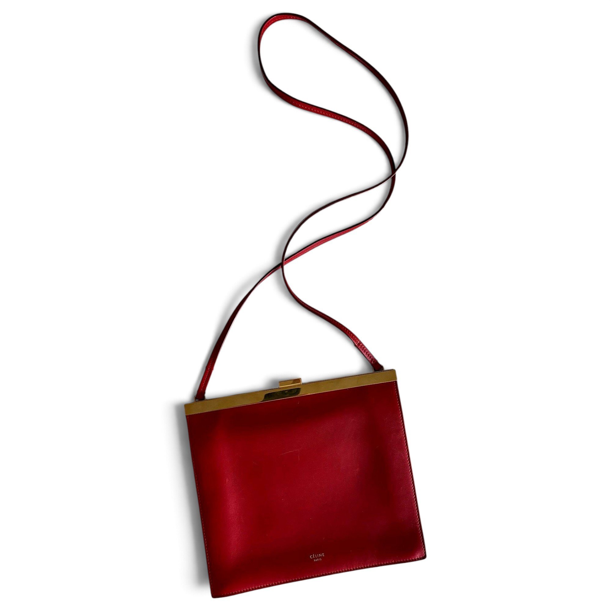 Celine Clasp leather handbag