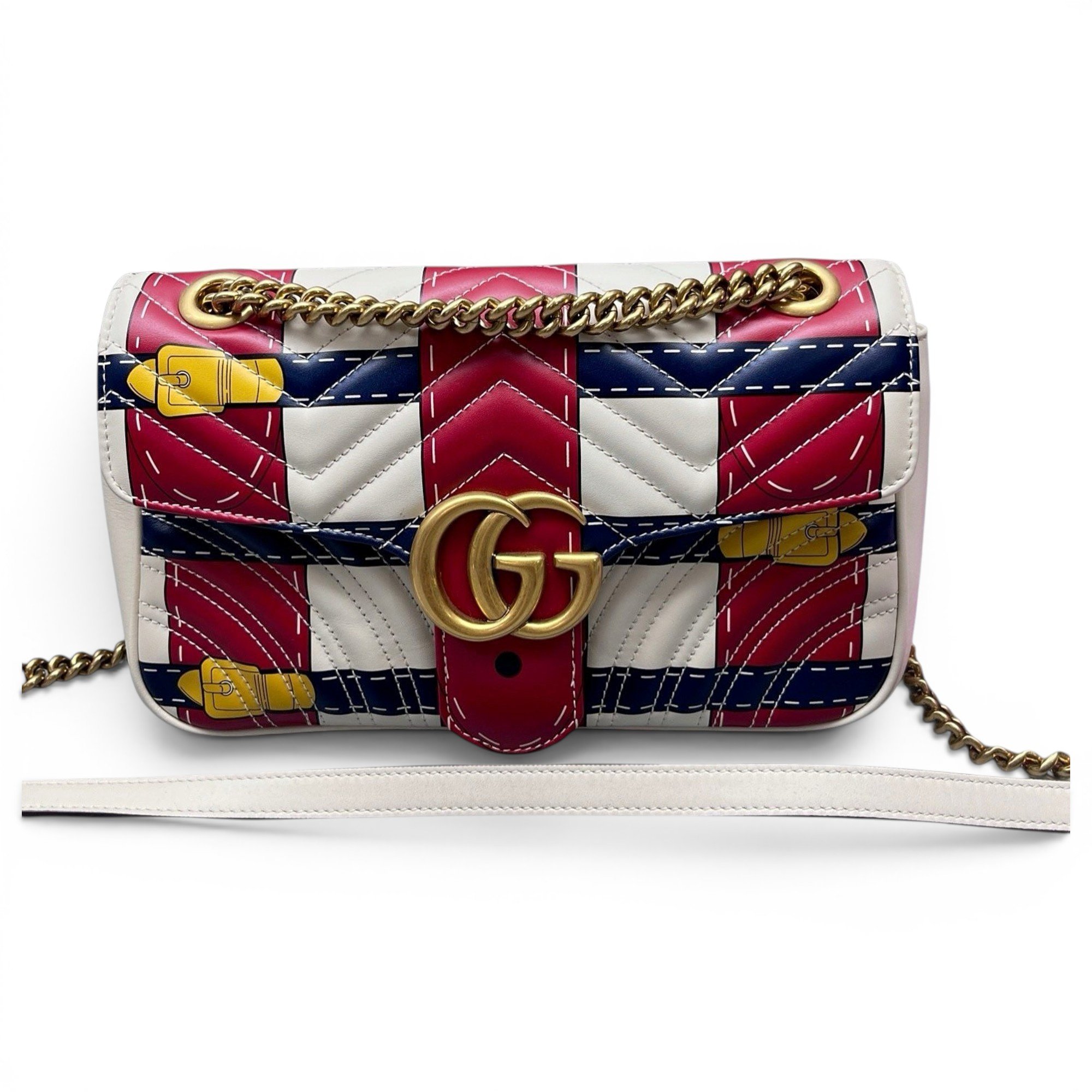 GG Marmont Flap leather crossbody bag