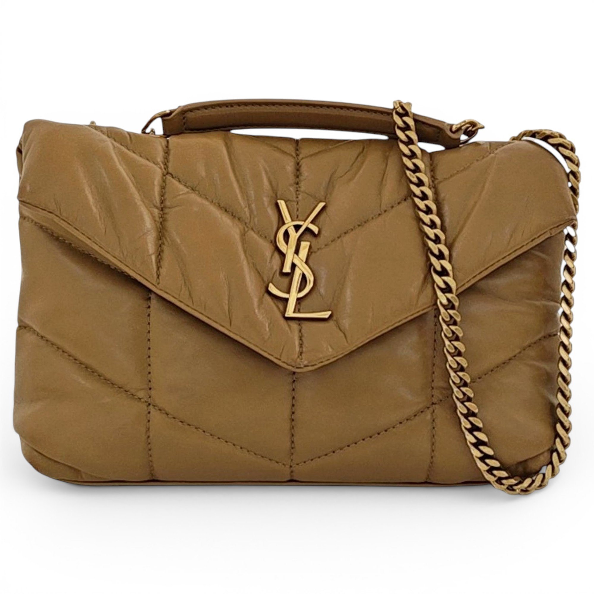 Loulou Puffer leather crossbody bag