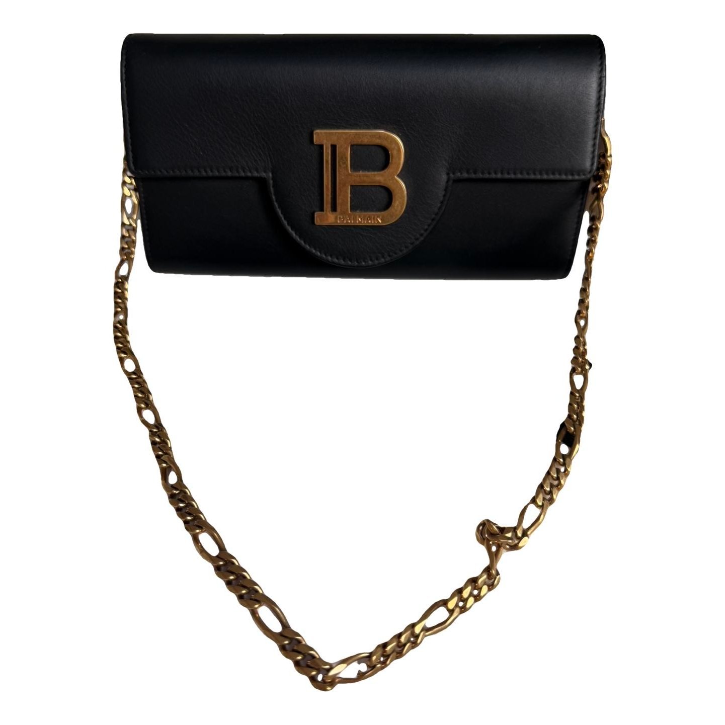 Leather clutch bag