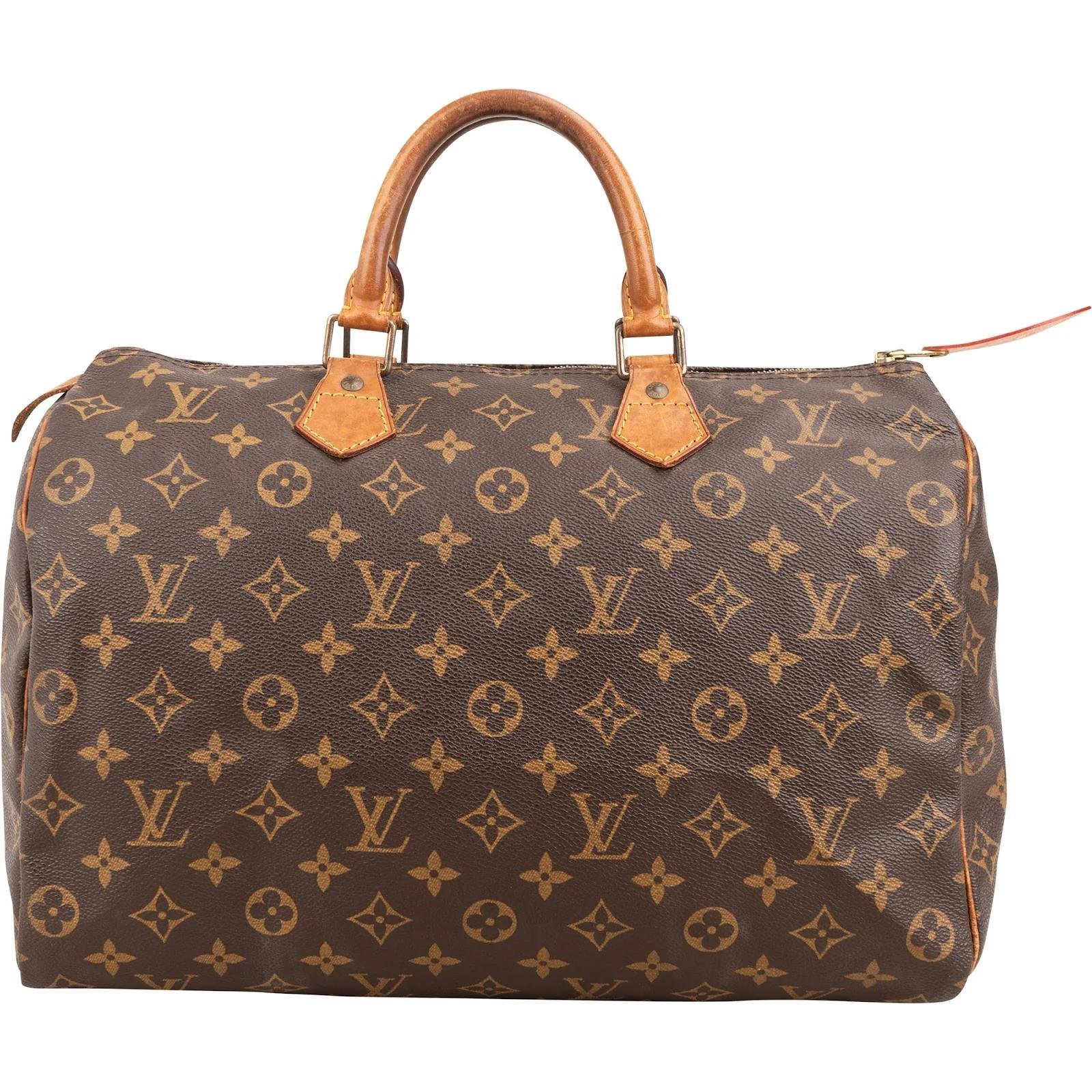 Speedy leather handbag