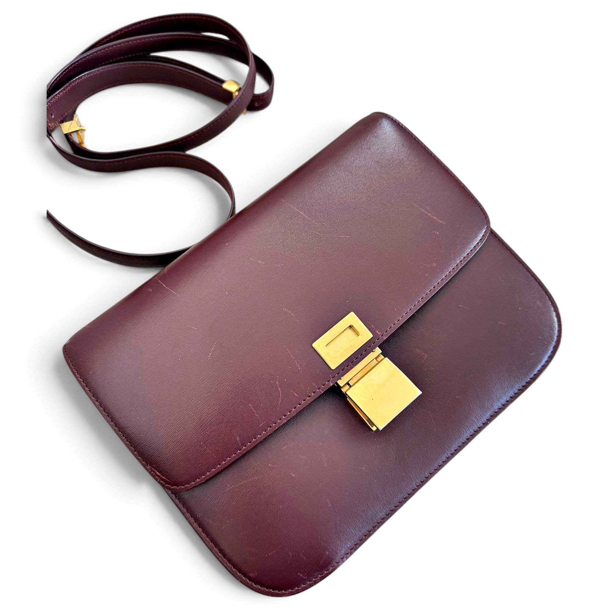 Classic leather crossbody bag