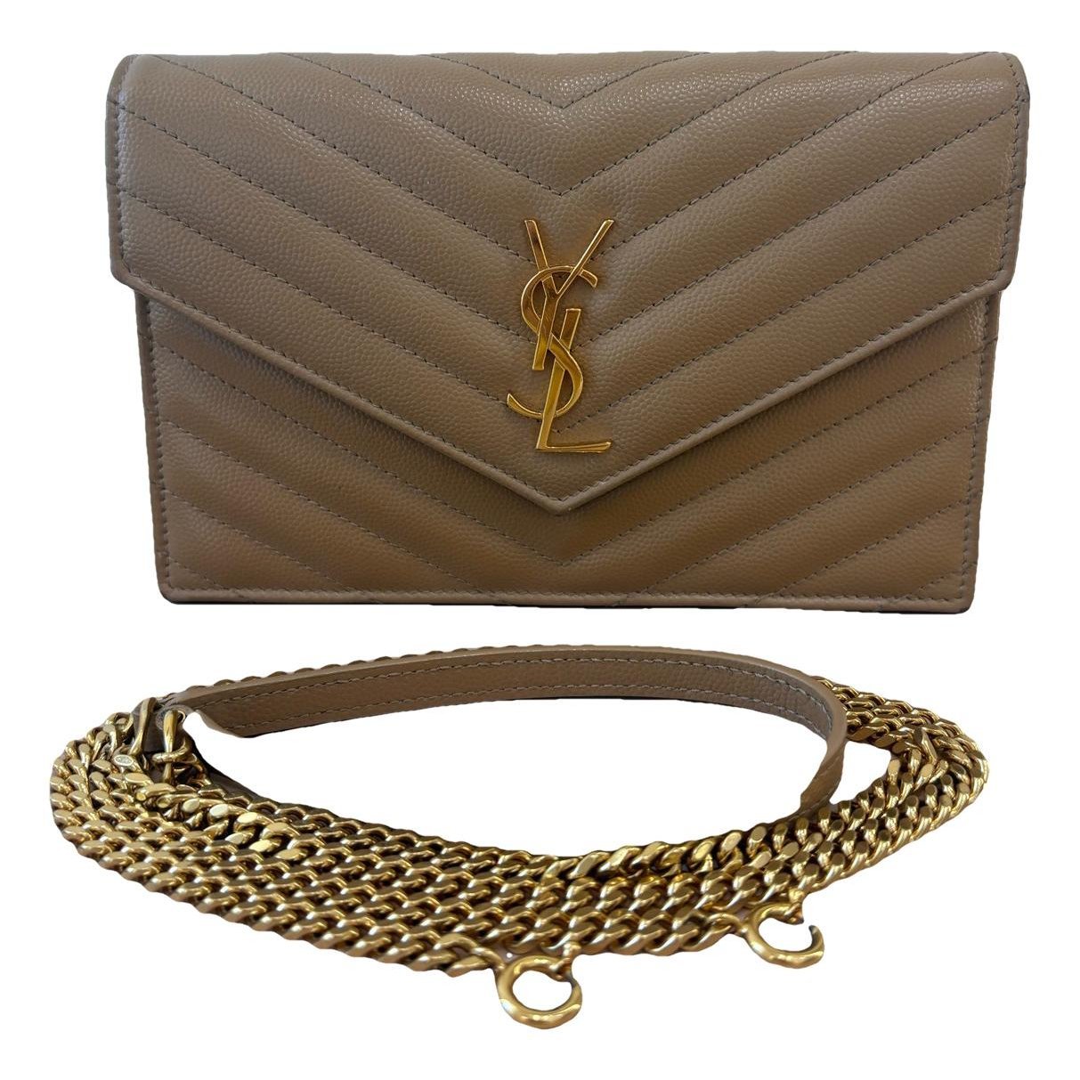 Portefeuille enveloppe leather crossbody bag