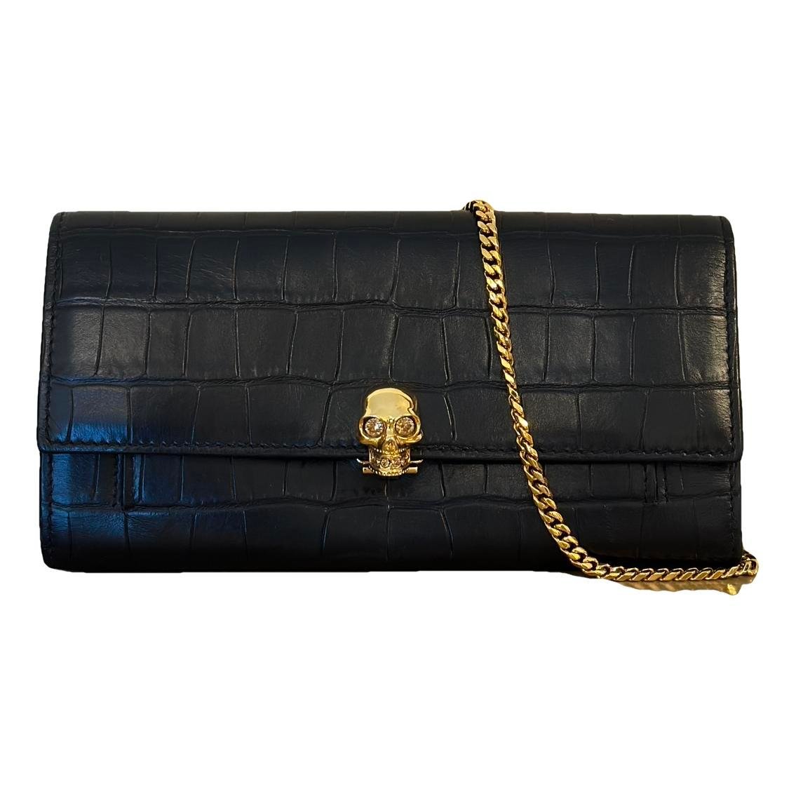Alexander McQueen Skull leather handbag