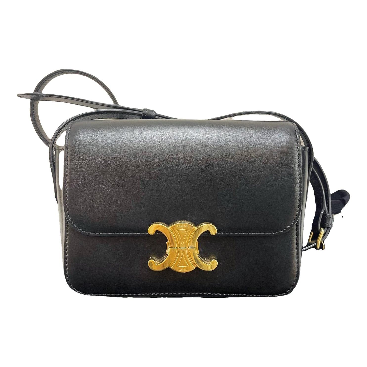 Triomphe leather handbag