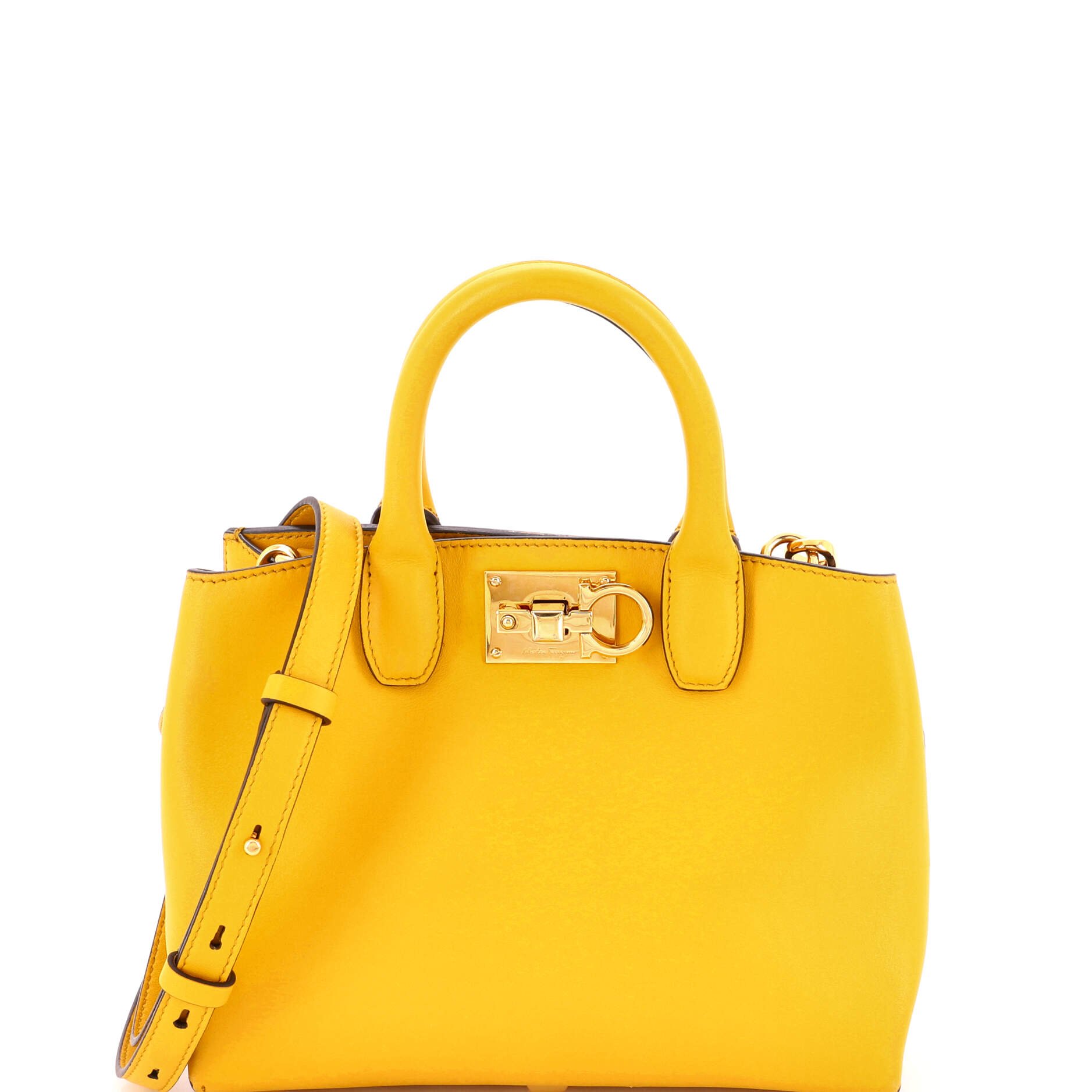 Studio Top Handle Box Bag Leather Small