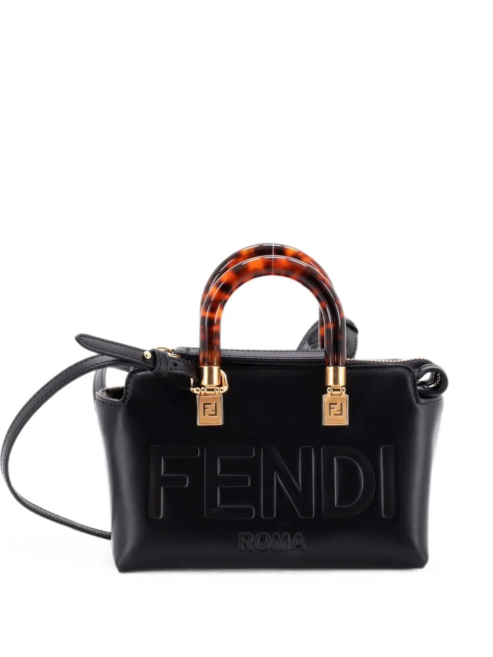 Logo By The Way Top Handle Bag Embossed Leather Mini crossbody bag