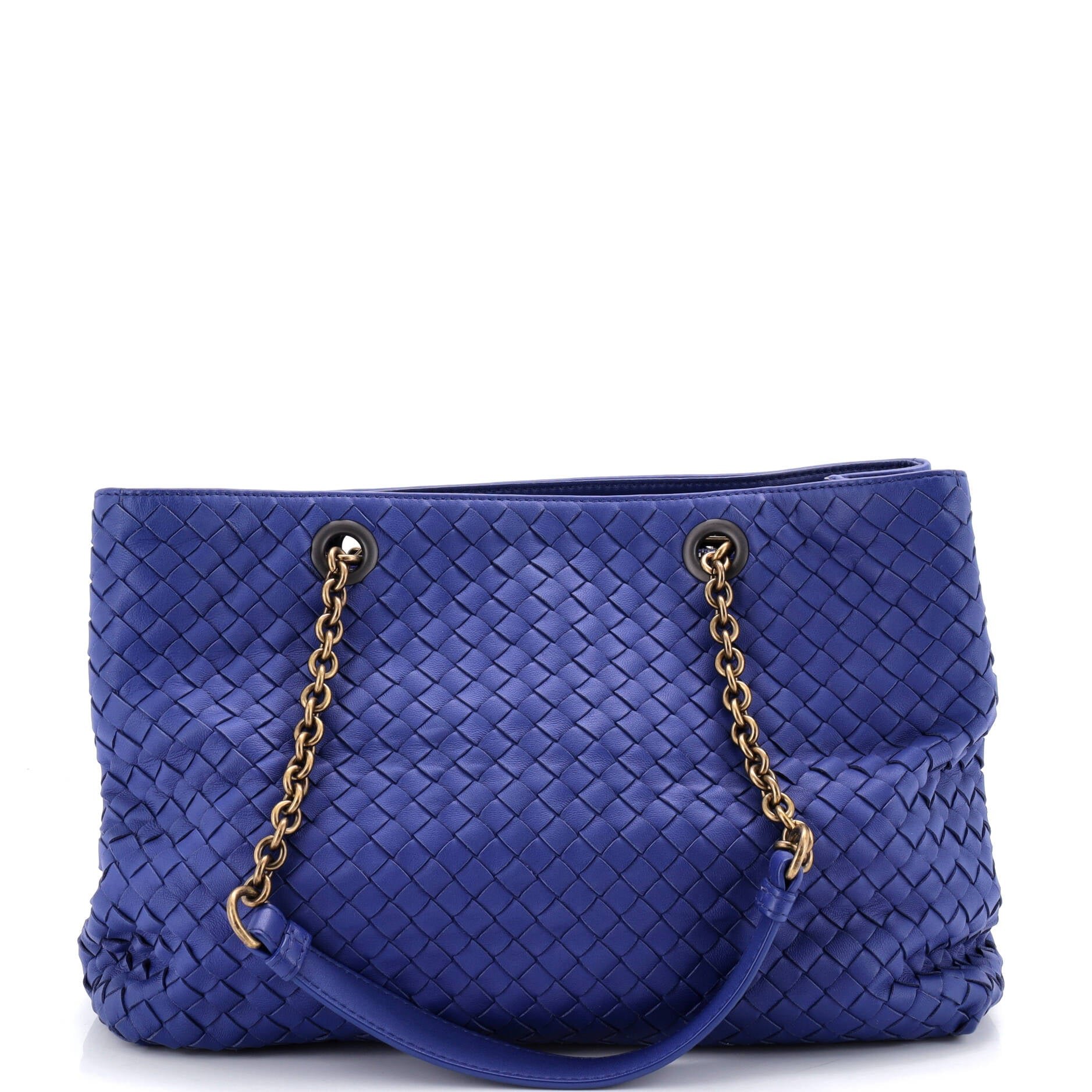 Double Chain Tote Intrecciato Nappa Medium