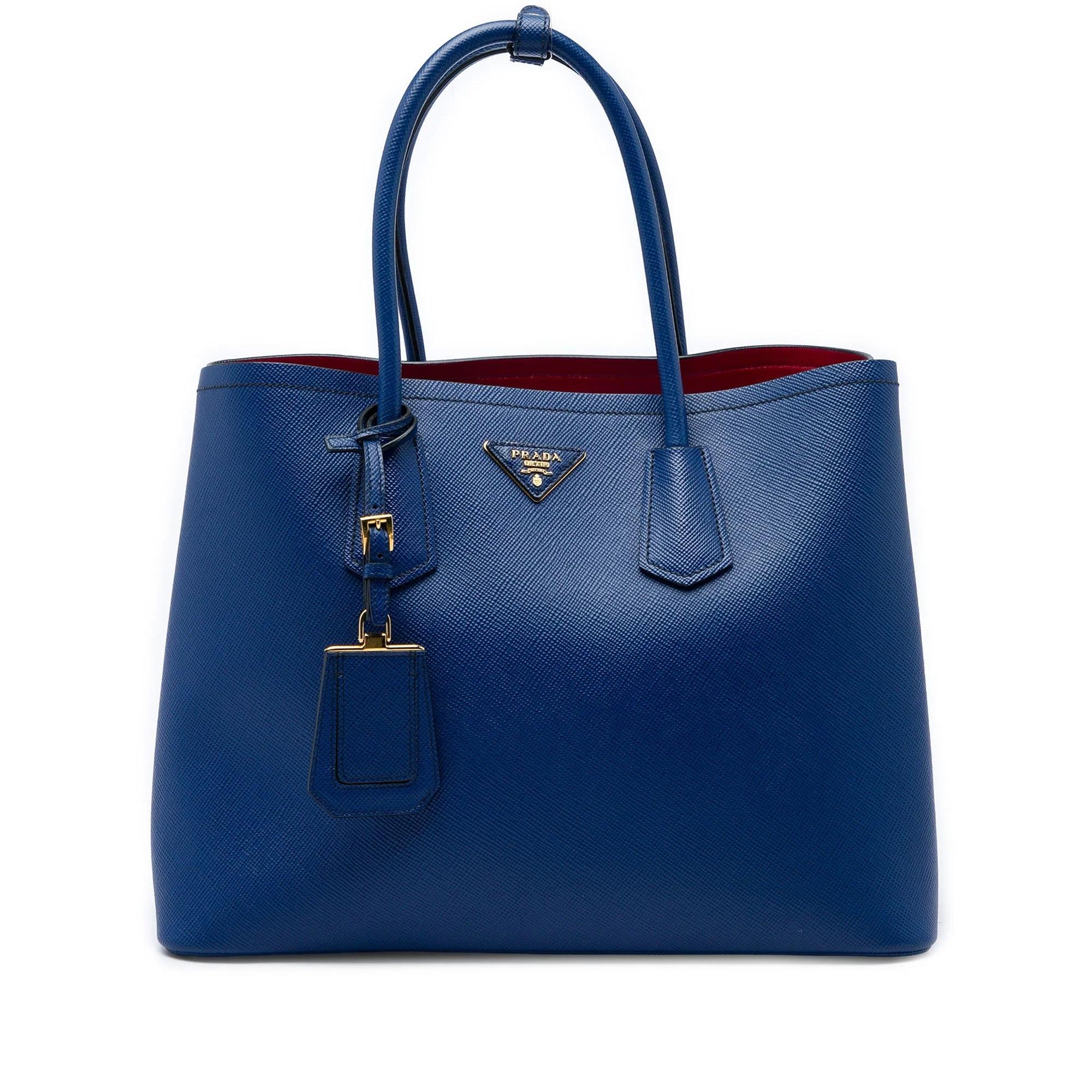 Double leather satchel