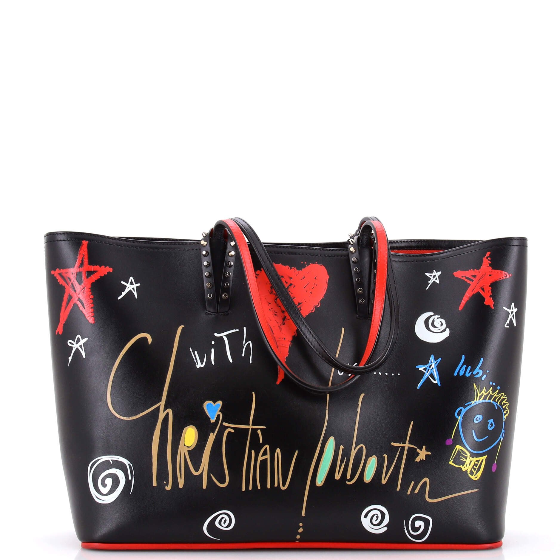 Cabata East West Tote Printed Leather Large