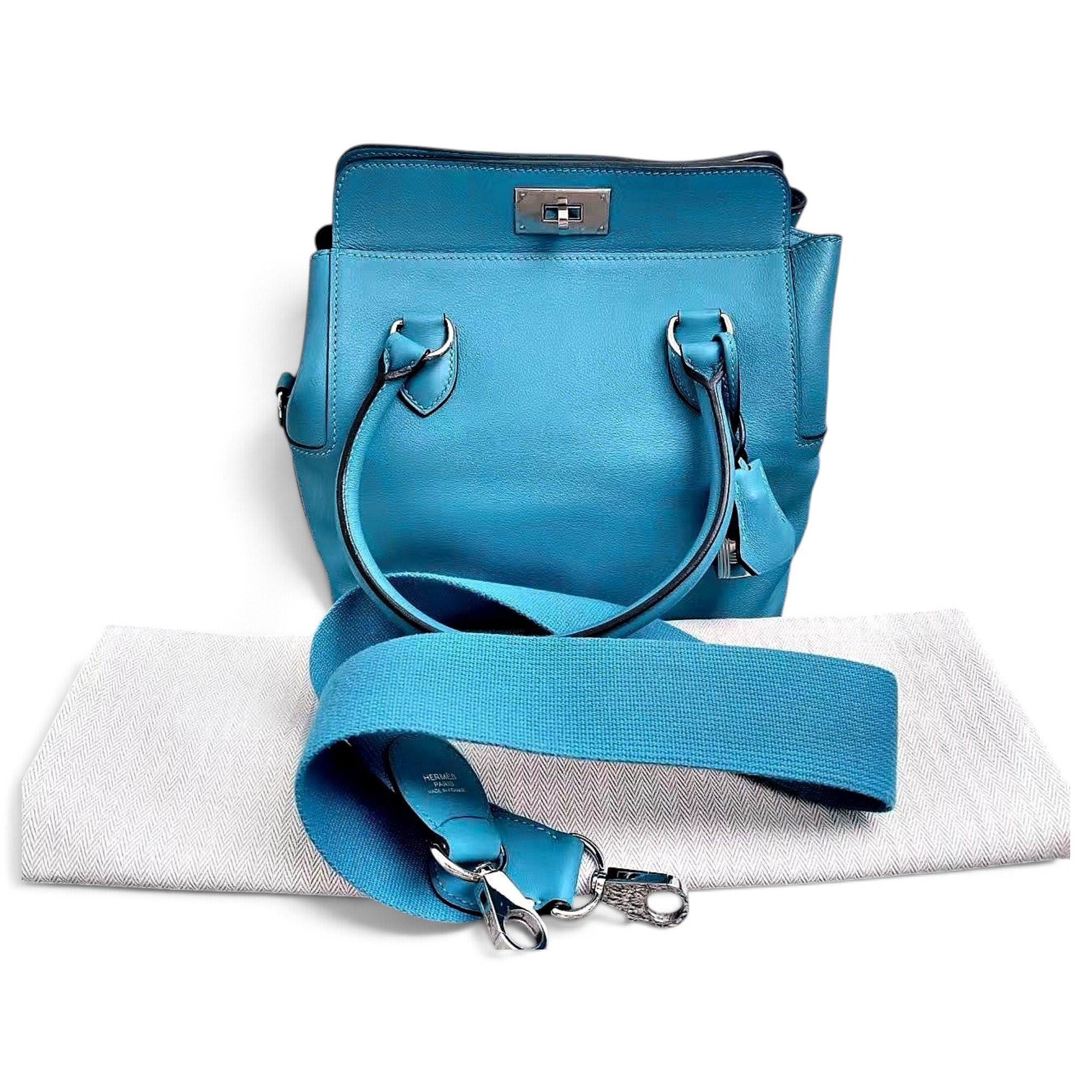 Toolbox leather handbag