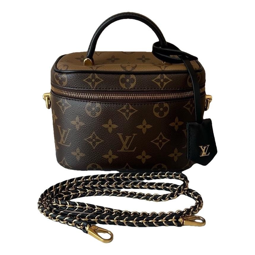 Vanity leather handbag