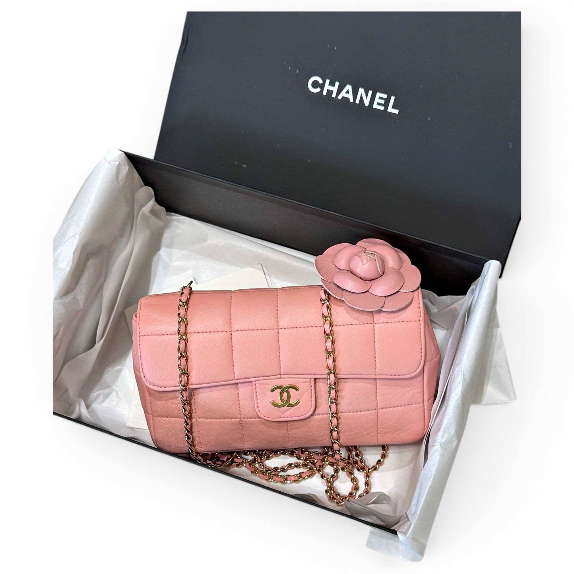 East West Chocolate Bar silk handbag