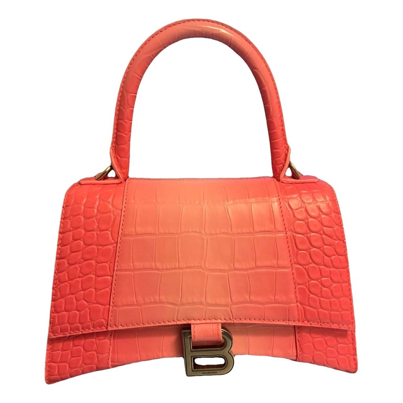Hourglass leather crossbody bag