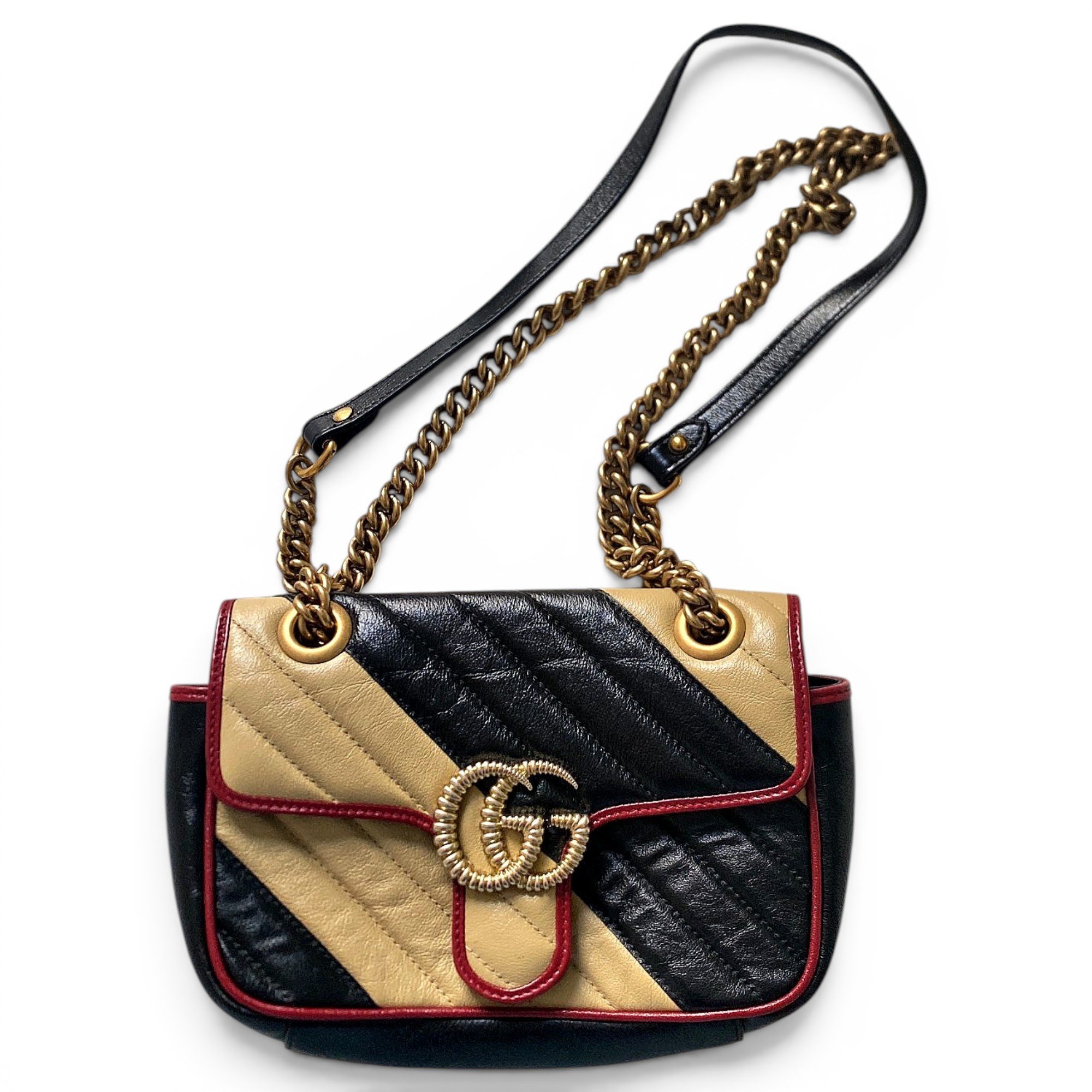 GG Marmont Flap leather crossbody bag