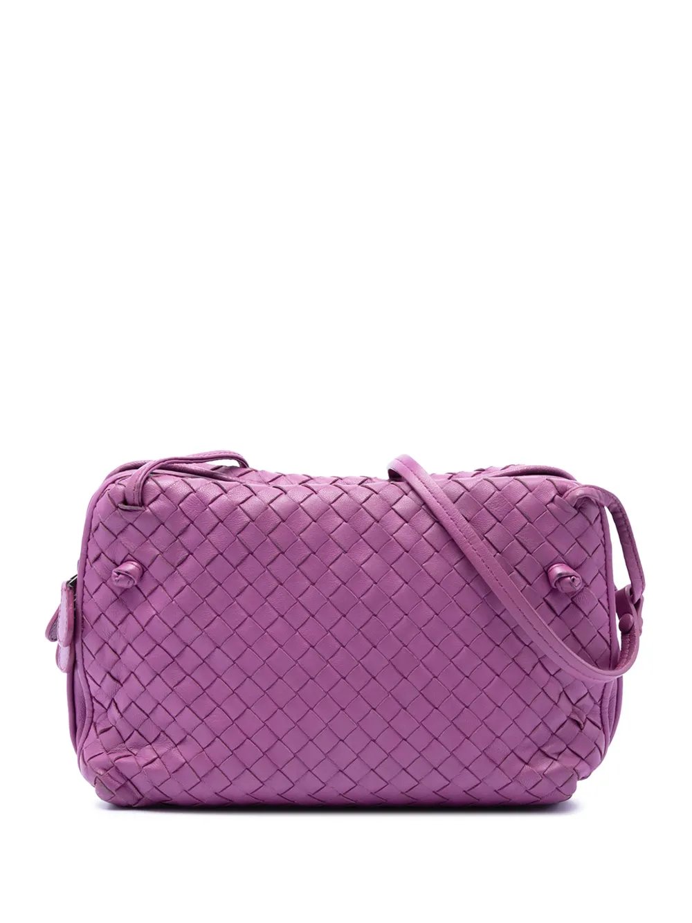 2012-2026 Nappa Intrecciato Nodini Double Zip crossbody bag