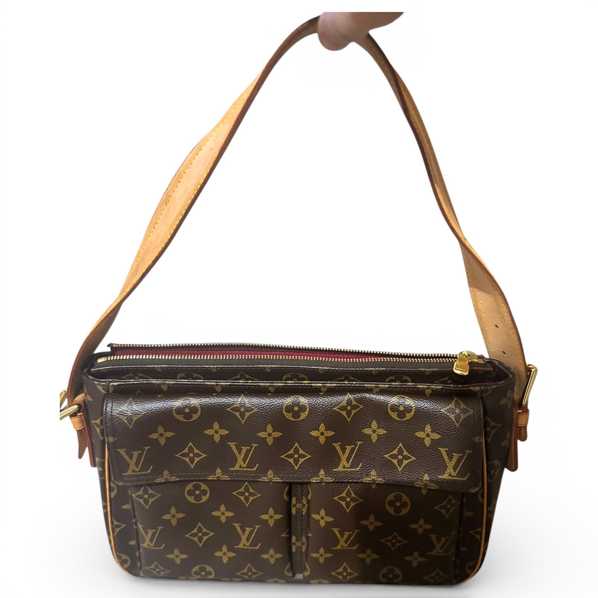 Viva Cité leather crossbody bag