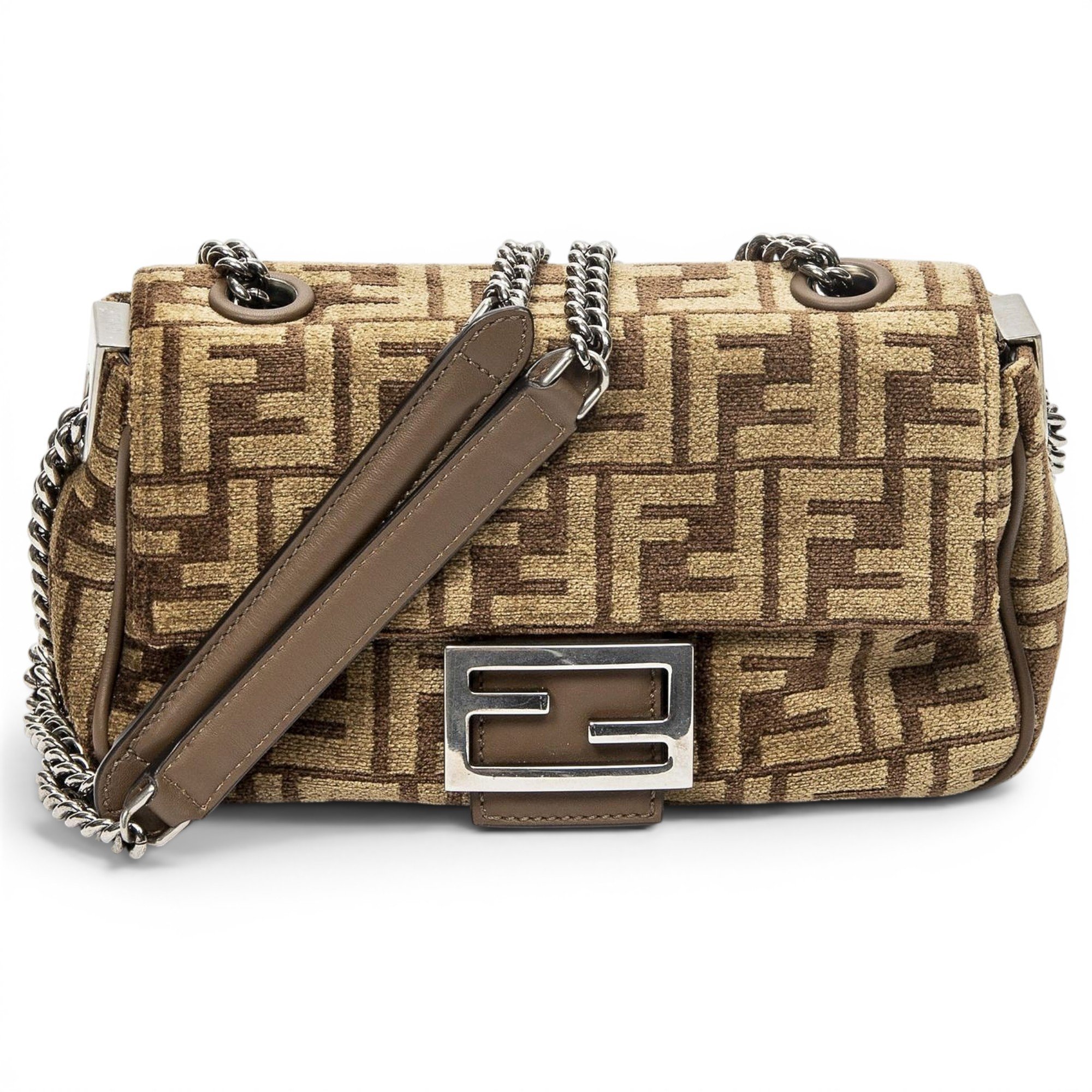 Baguette velvet handbag