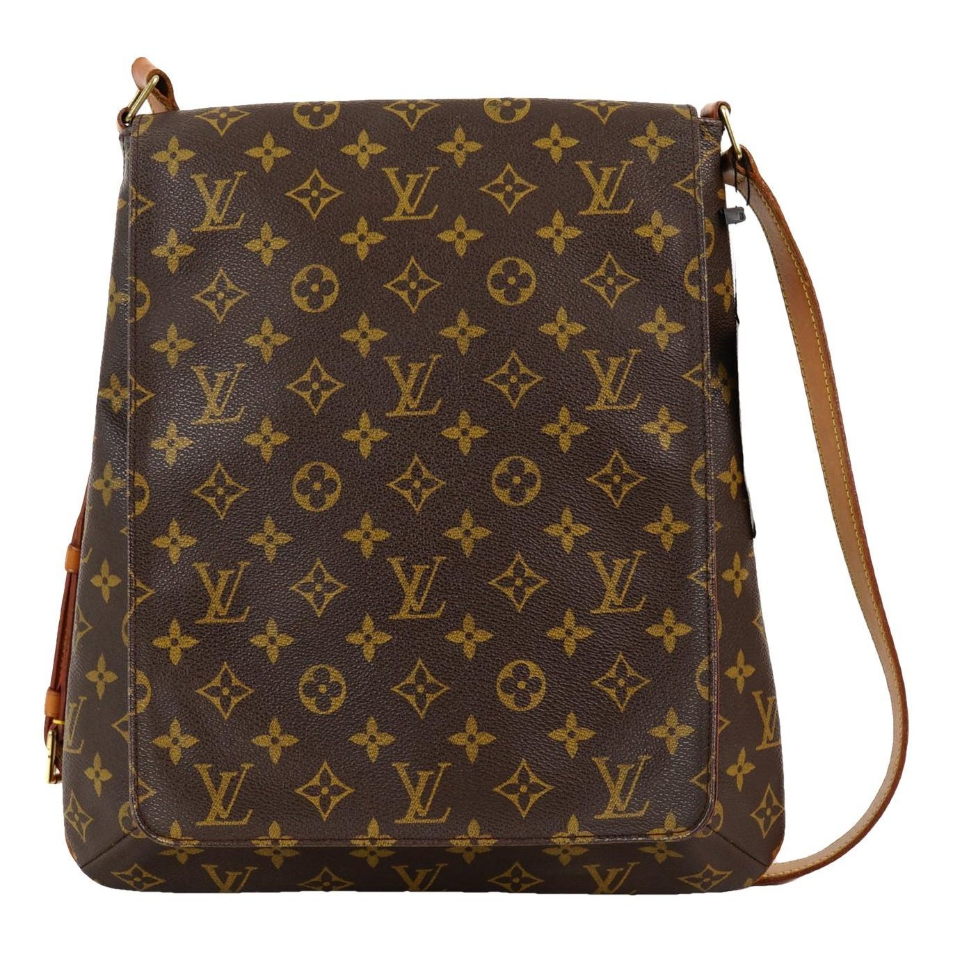 Musette leather handbag