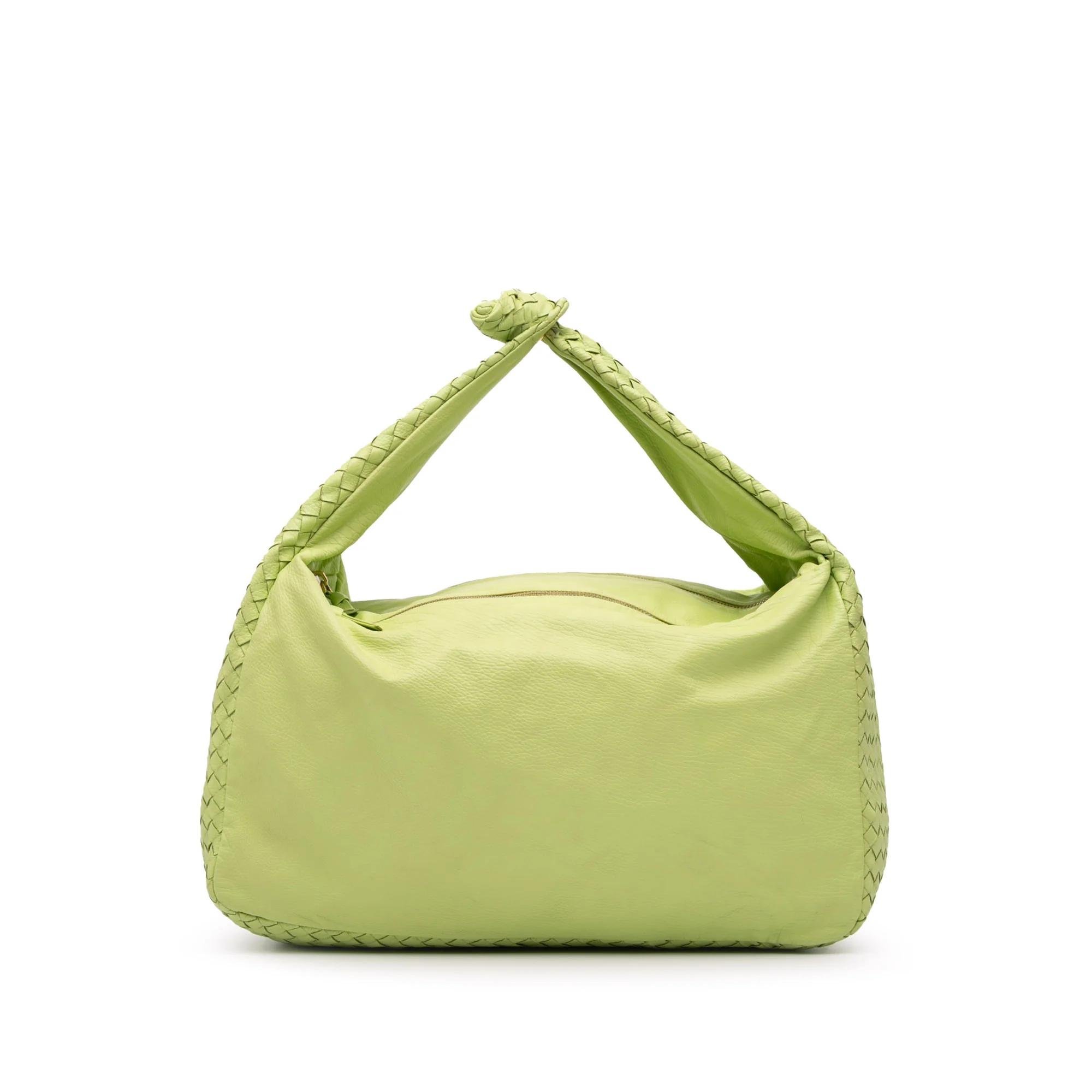 Knot leather handbag