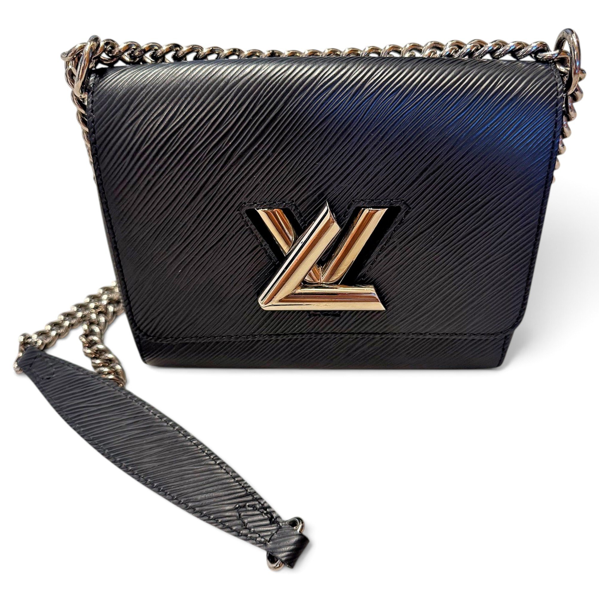 Twist leather handbag