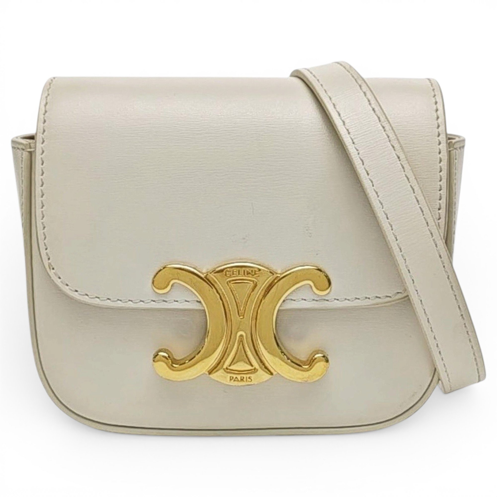 Triomphe leather handbag