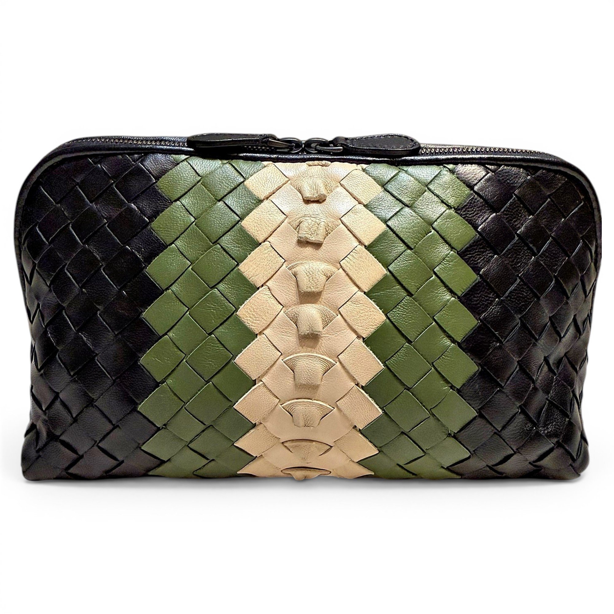 Pochette Knot leather clutch bag