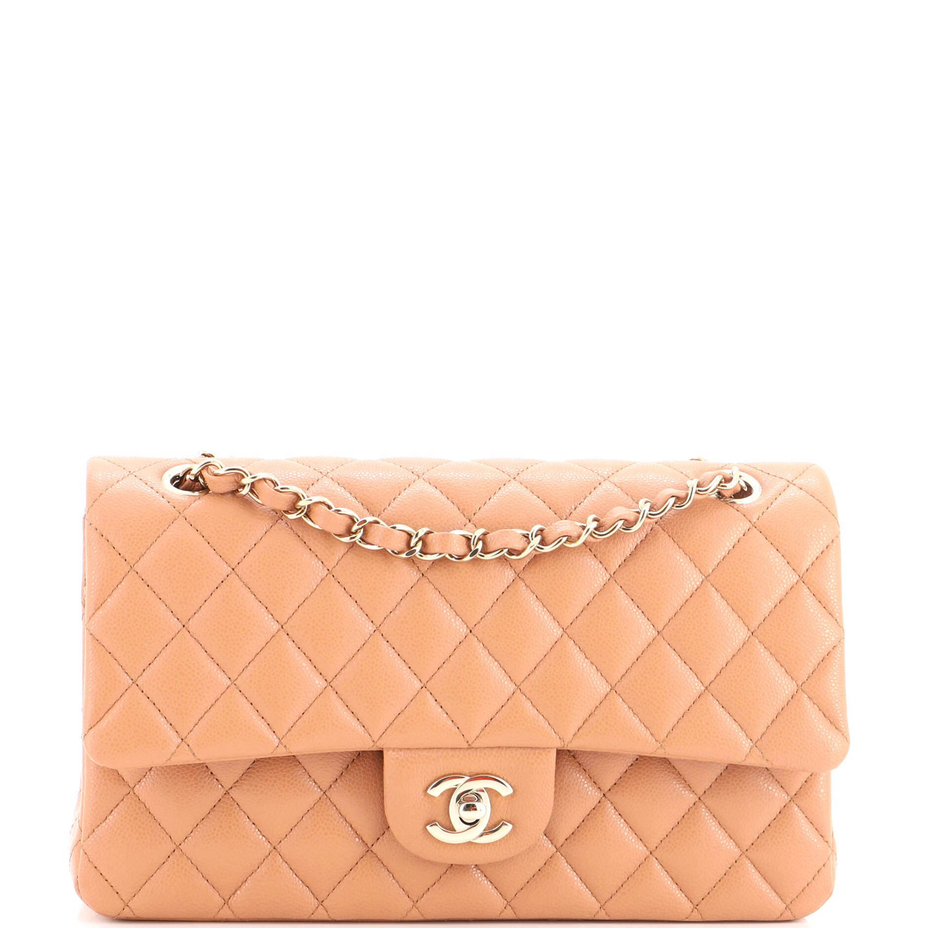 Classic Double Flap Bag Quilted Caviar Medium
