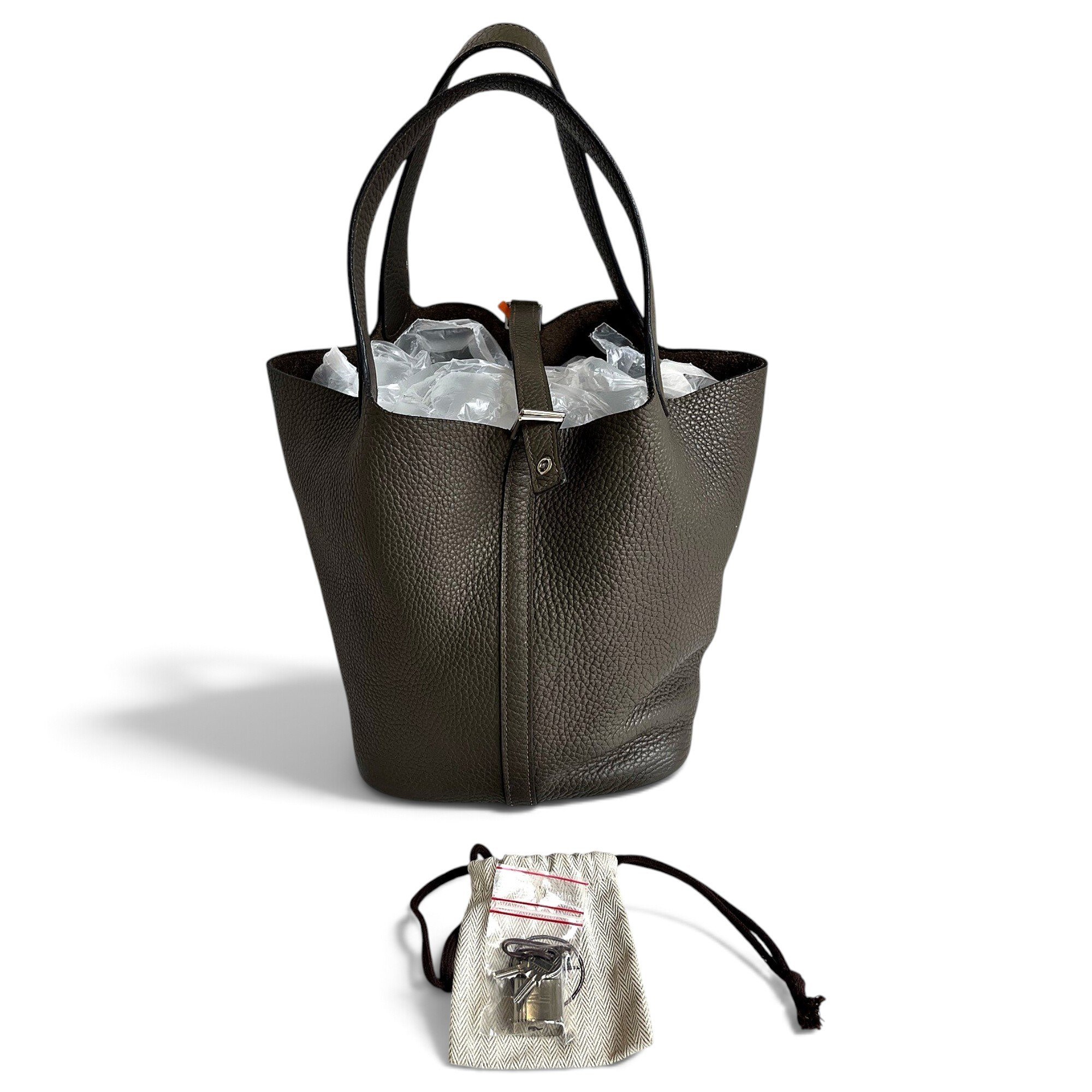 Picotin leather handbag