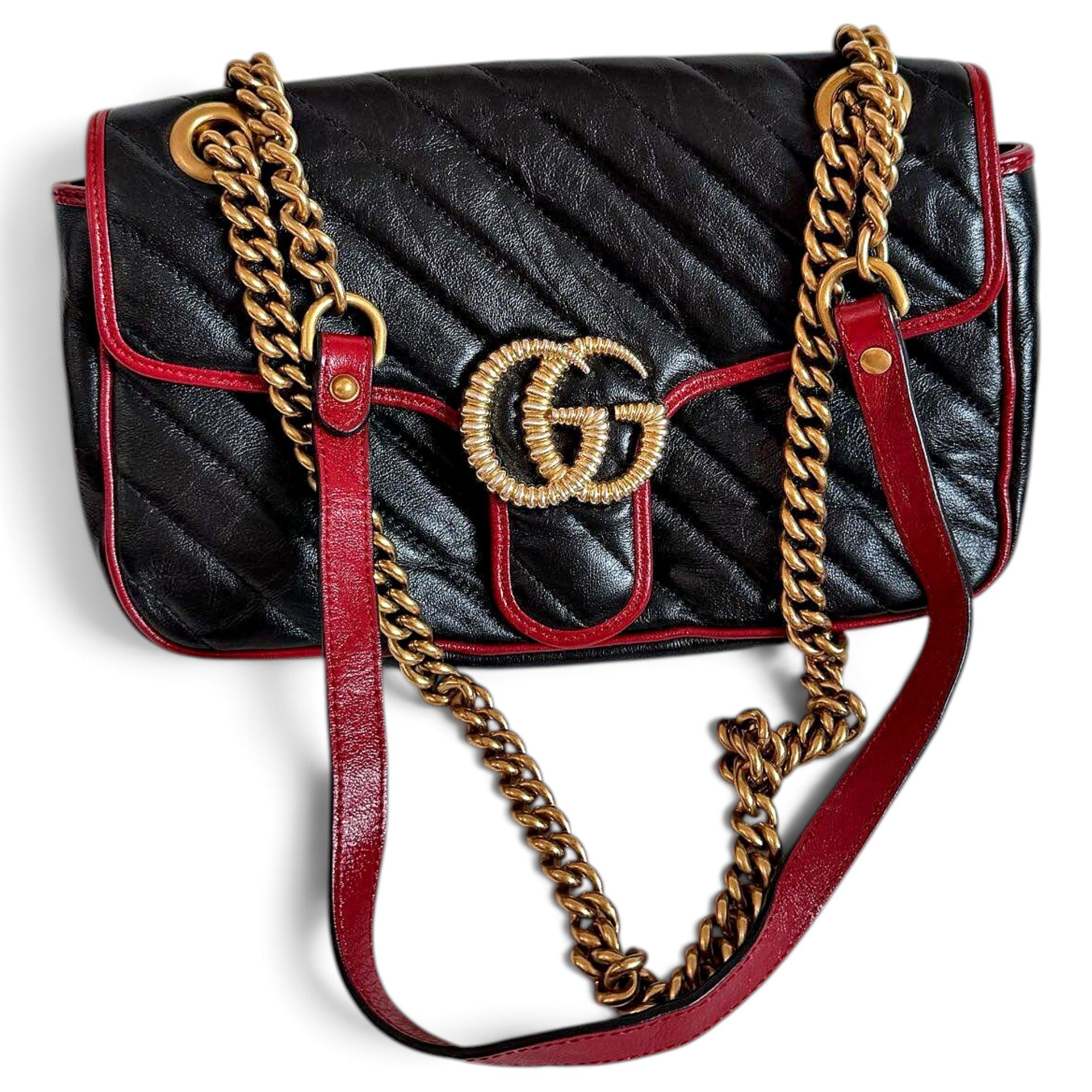 GG Marmont Flap leather crossbody bag