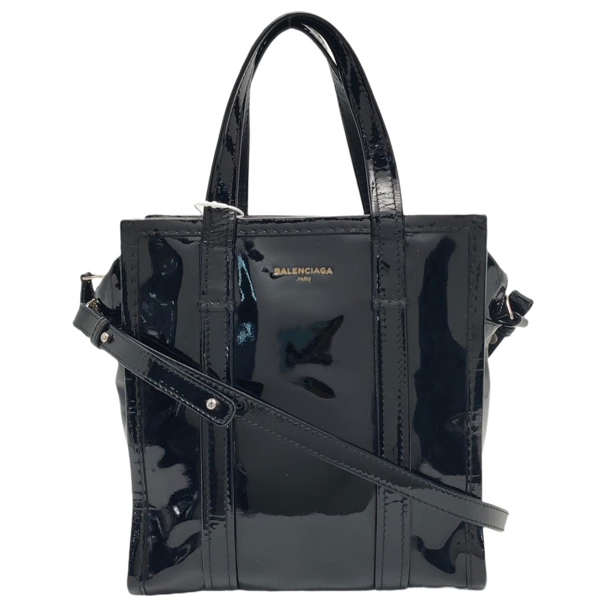 Balenciaga Bazar Bag patent leather handbag