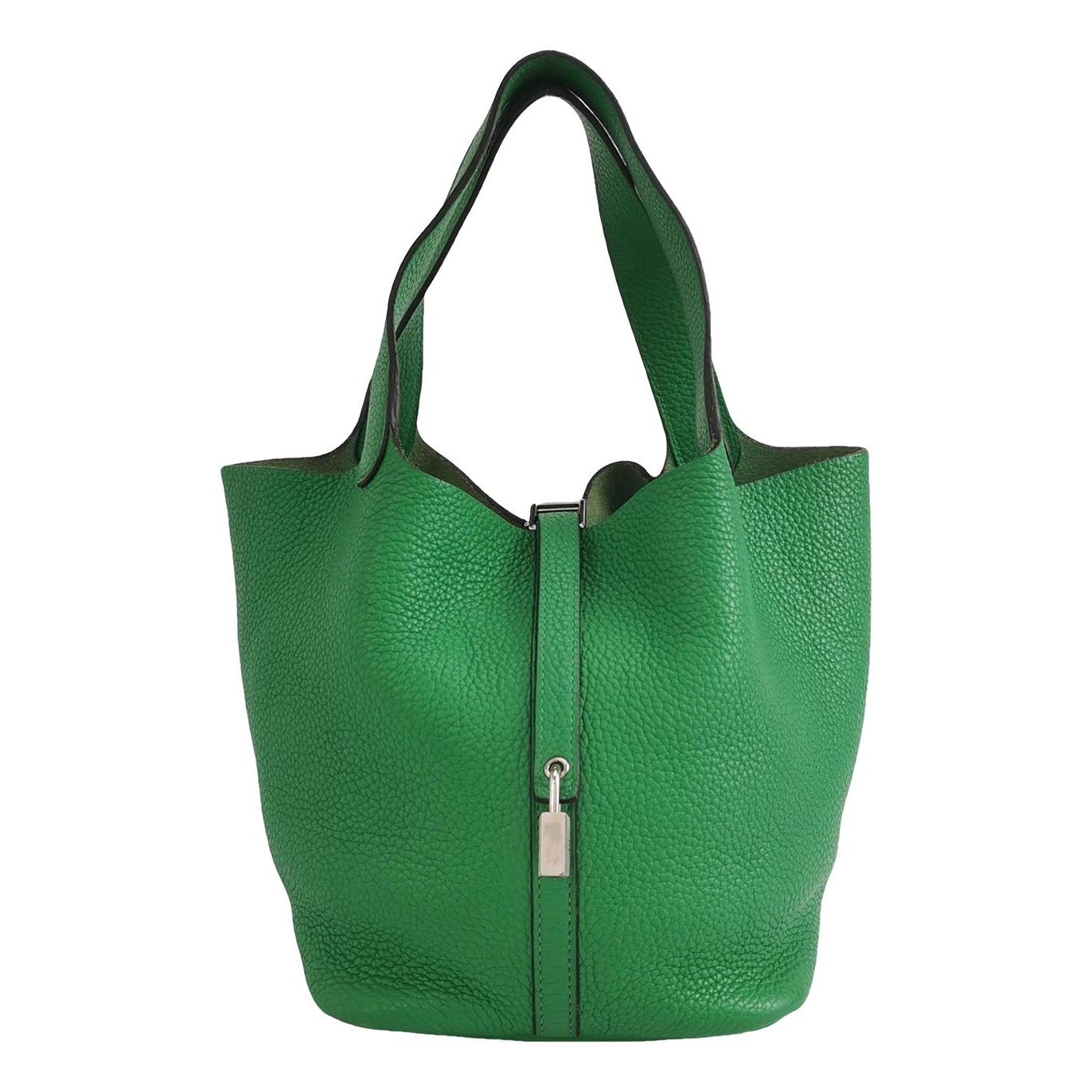 Picotin leather tote