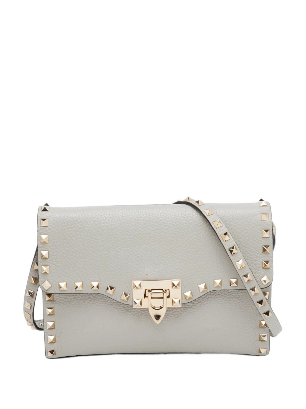 Rockstud flip-lock crossbody bag