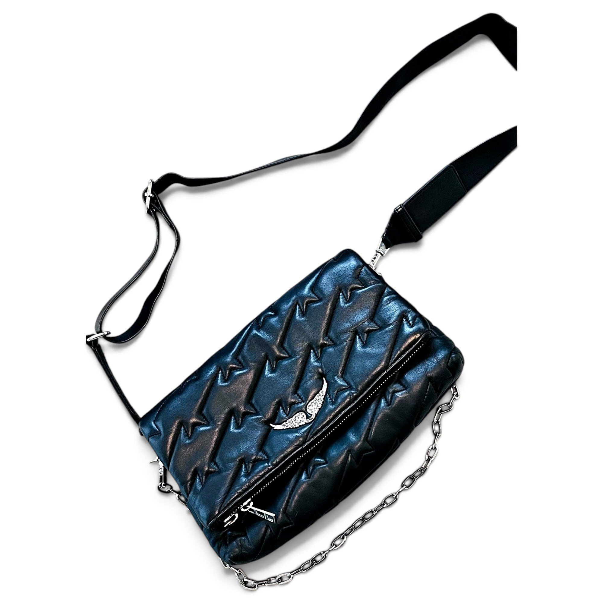 Rock leather crossbody bag