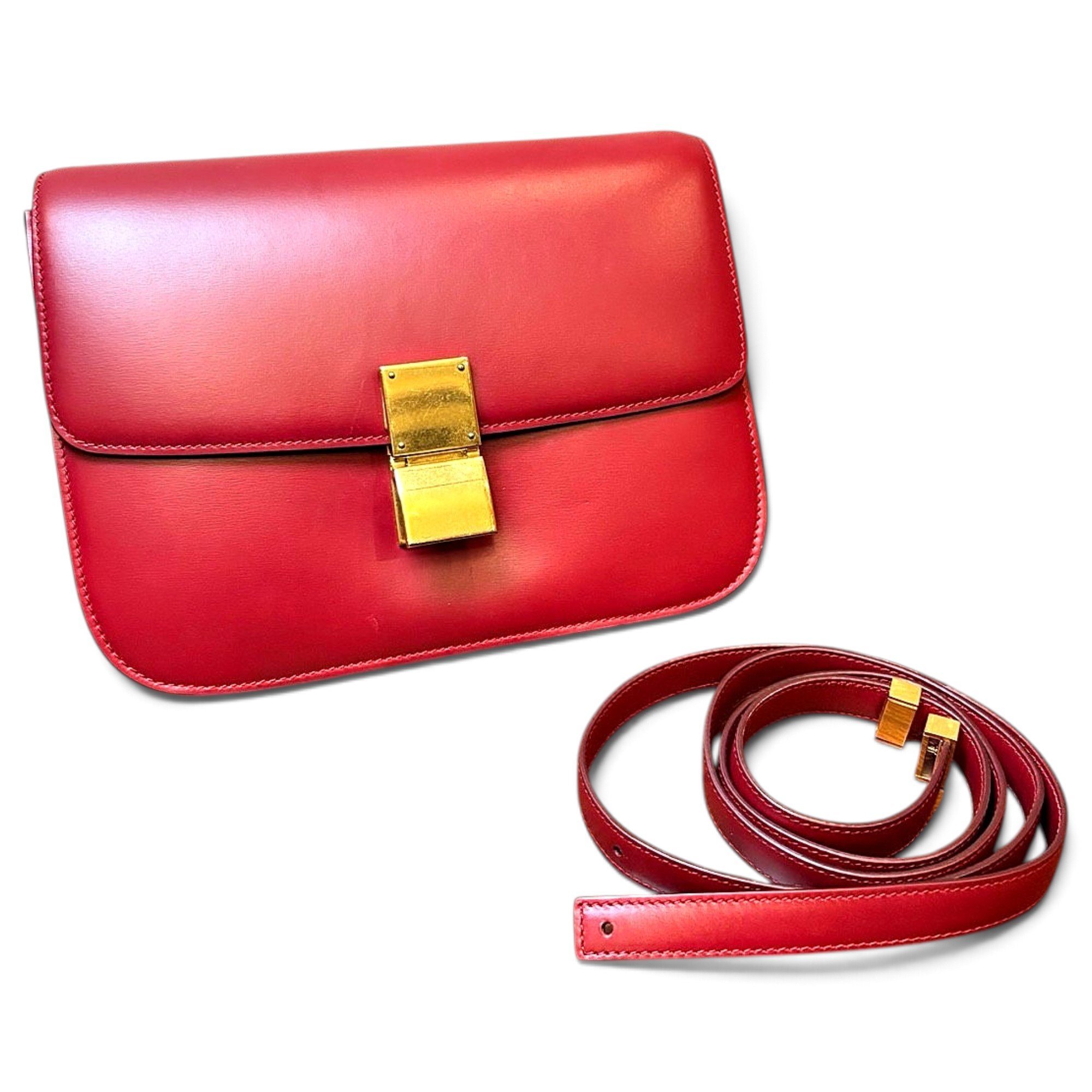 Classic leather crossbody bag