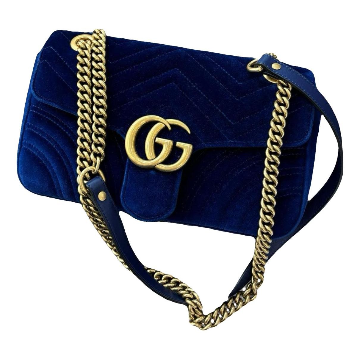 GG Marmont Flap velvet crossbody bag