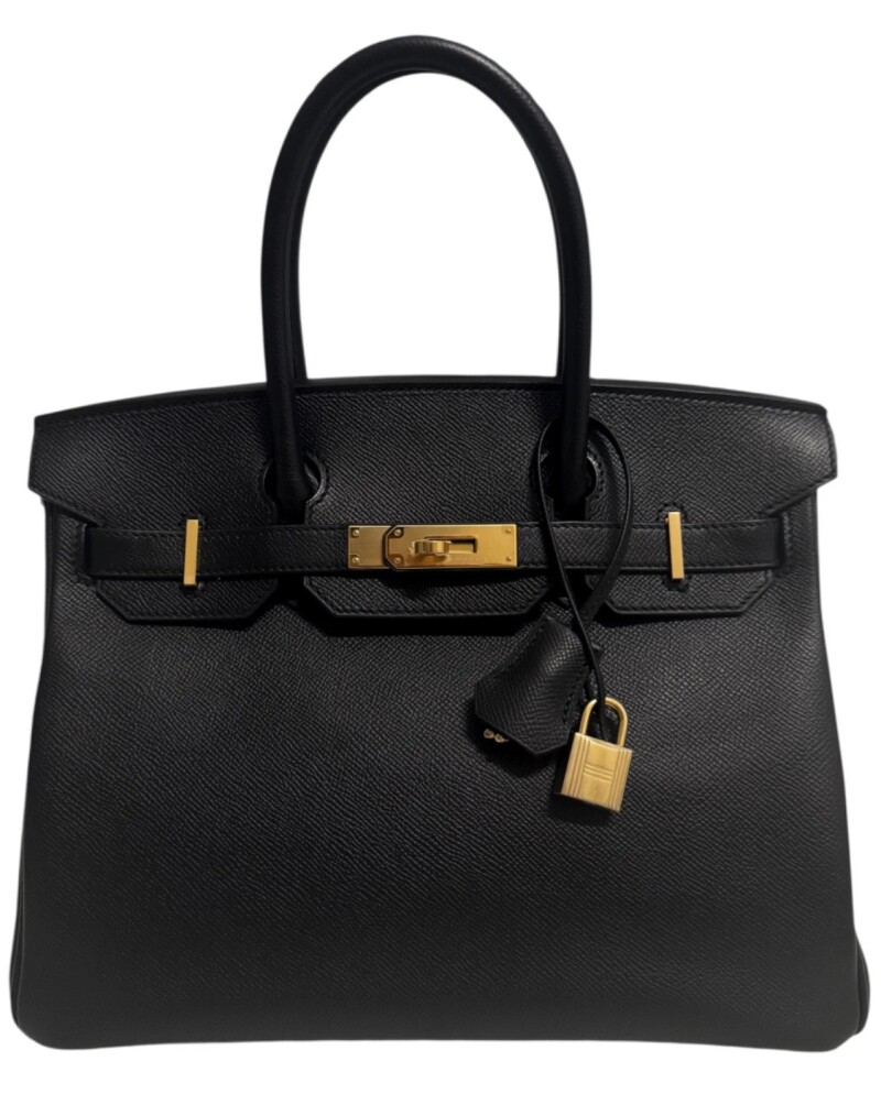Hermes Black Epsom Birkin 30 Gold Hardware, 2017