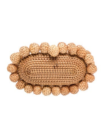 Cult Gaia Wicker Clutch